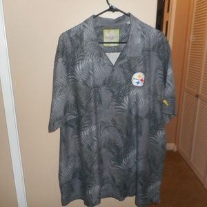 Tommy Bahama NFL "Steeler's Fez Fronds" Shirt XXL